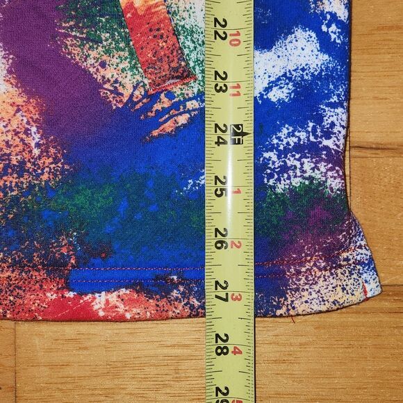 Reebok Multicolored Short Sleeve Pull Over Hoodie Sweatshirt Men Size L Cotton - Picture 5 of 10